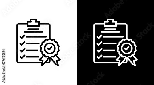 Compliance Check With Icon Set Design	