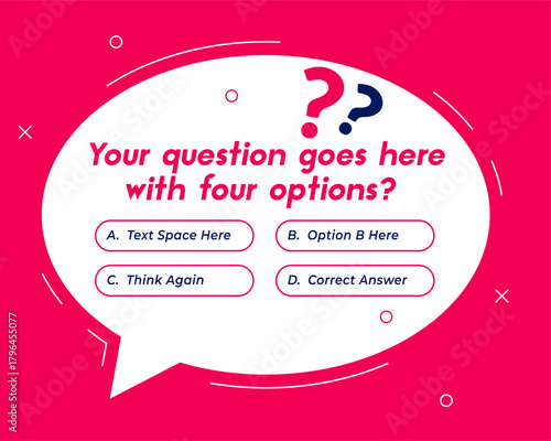 multiple question and answer template for a smart guess