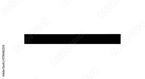 A Minimalist Black Horizontal Line Simple Graphic Element for Design and Layout