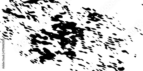 Rough grunge overlay composed of random black specks, stains, and textured debris.