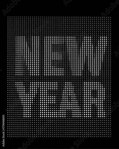 Minimalist Black White Dot Matrix Pattern, Abstract Geometric Design for Wallpaper, Poster, Banner and Creative Graphic Projects