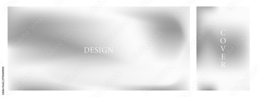 Fototapeta premium Whisper thin foil texture. Delicate silver mirror gradient for aesthetic and refined designs. Vector illustration.