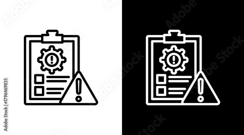 Risk Management With Icon Set Design