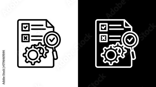 Project Management With Icon Set Design