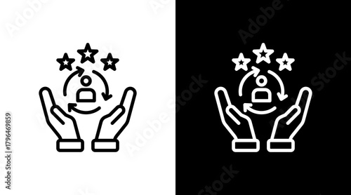 Customer Retention With Icon Set Design