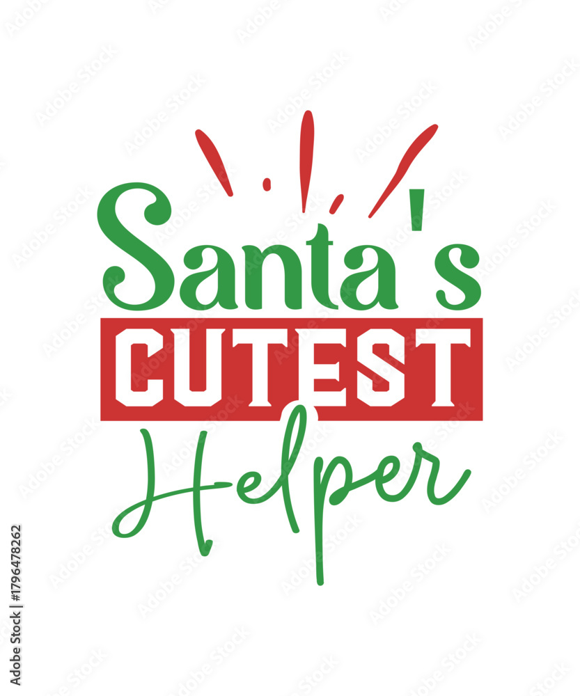 Fototapeta premium Santa Hates Me- svg