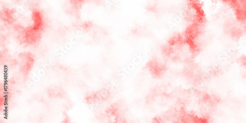 A soft and blurry abstract background featuring shades of red and white resembling wisps of smoke or clouds