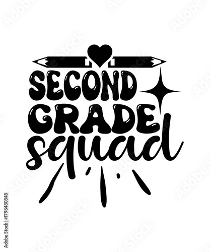 second grade squad svg