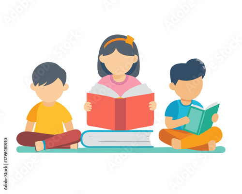 kid reading book ,children reading books student back to school

