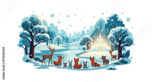 vector illustration of a christmas background
