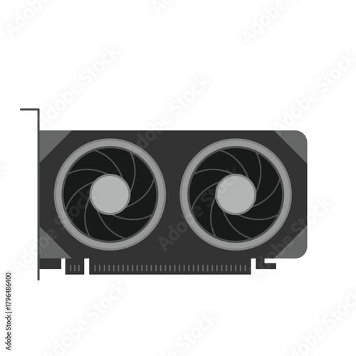 illustration of a computer graphics card