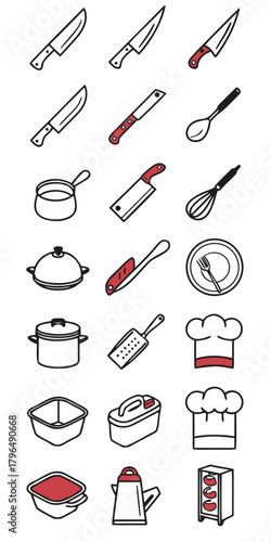 Kitchen Utensil Collection vector chef