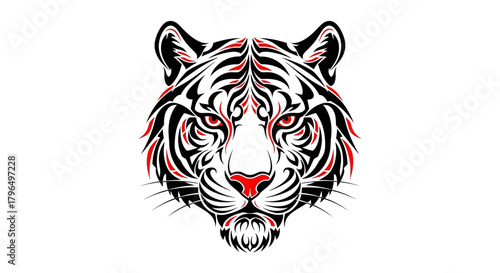 tiger head vector