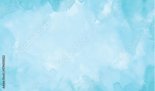 blue background with watercolor effect 