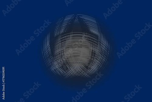 Abstract Vortex Lines on Deep Blue Background.eps