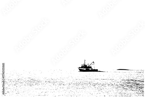 boat in the sea, cargo in the sea, ship in the sea