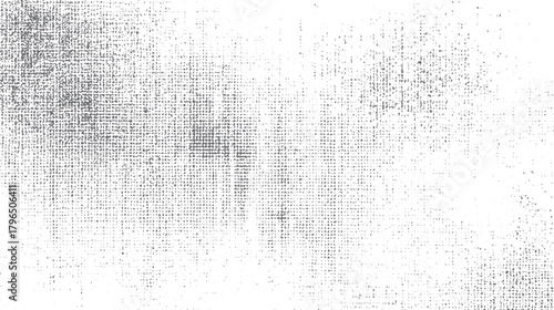 Abstract gray textured background with scattered dots and irregular shapes resembling distressed fabric or paper