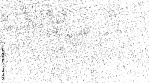 Abstract textured background with intersecting grey lines and dots on white surface vector