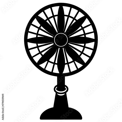 Vintage fan isolated on white