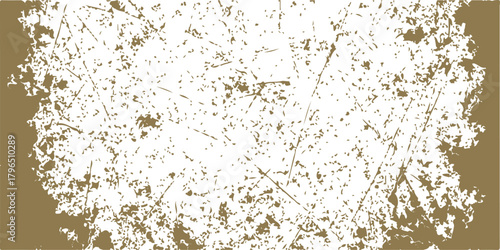 Close up macro texture of white powder piles on a rough vintage brown paper background