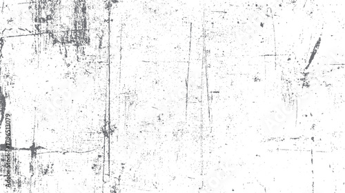 White background with distressed grey grunge texture and scattered speckles and scratches vector