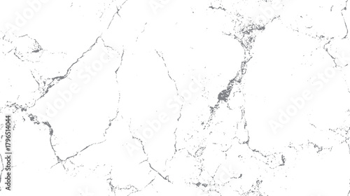 White marble texture with gray veins and cracks abstract background pattern vector