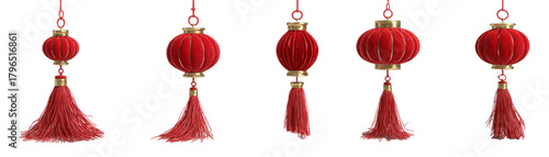 Chinese New Year Chinese Knots, isolated white background