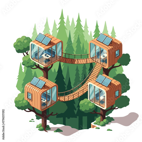Modular Treehouse Resort for Sustainable Tourism