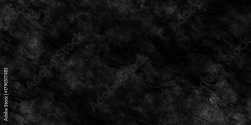 Dark black background backdrop studio, cement concrete dust surface rough wall texture. black old paper texture. stone marble texture. black dirty concrete wall backdrop.