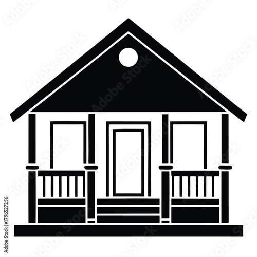 front porch vector icon