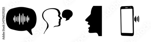 Iconography for voice messaging communication and digital speech technologies