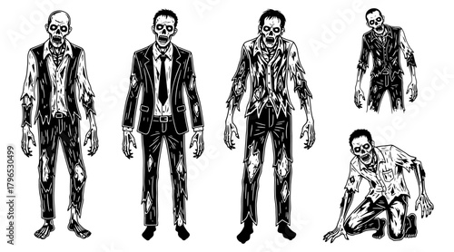 Zombie character collection