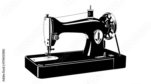 Sewing machine retro design
