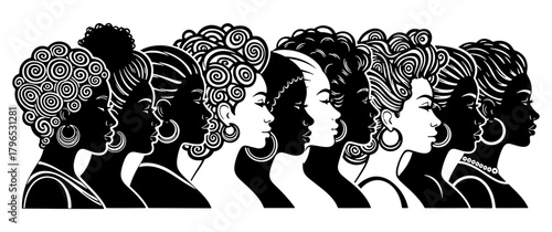 Women diverse profiles lineup