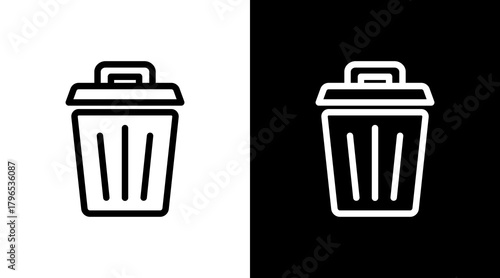 Delete With Icon Set Design