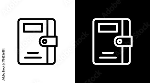 Agenda With Icon Set Design