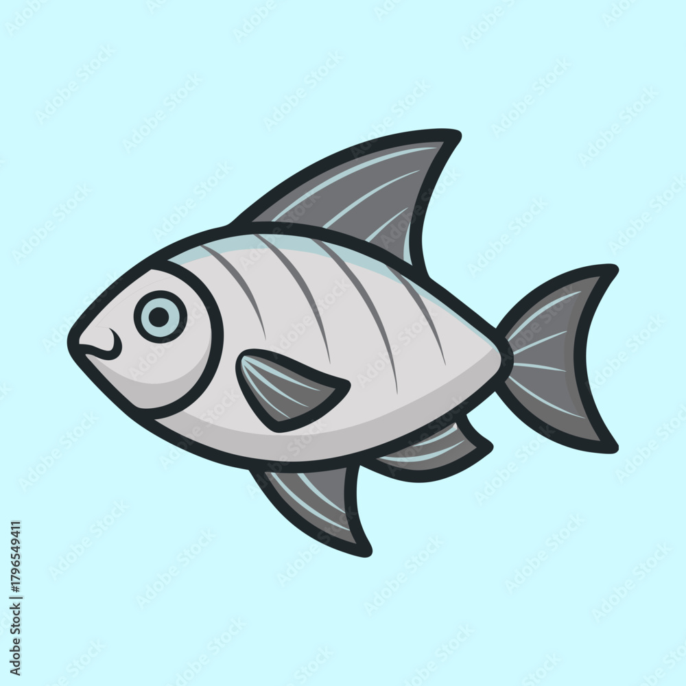 Fototapeta premium vector illustration of a fish