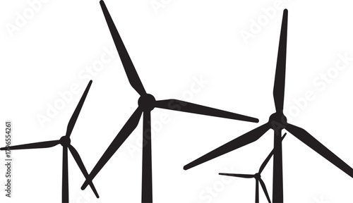 Wind Turbines Generating Renewable Energy