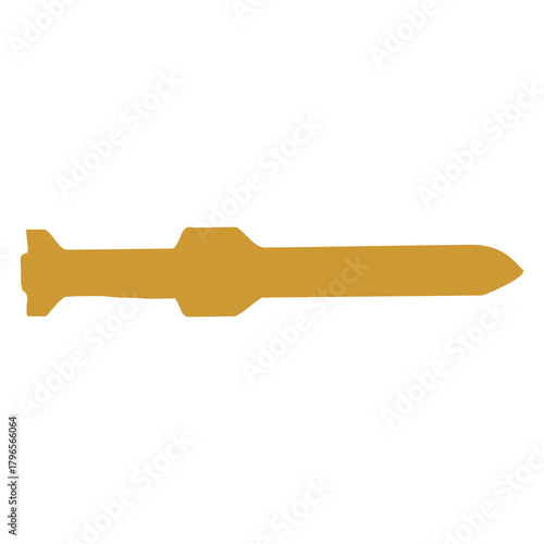Missile silhouette icon