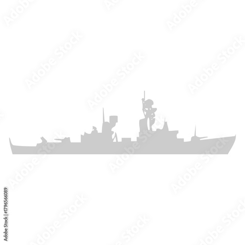 Warship Silhouette Icon