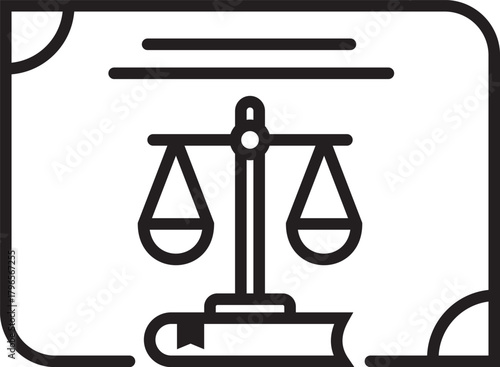 Information for lawyer service vector icon design.