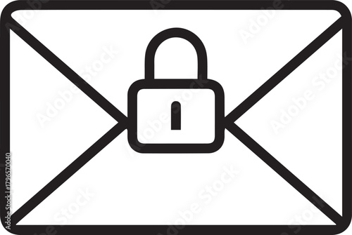 Secure email communications are essential for privacy, displaying a protected message icon with a prominent padlock symbol for added security