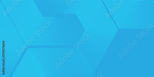 Abstract Hexagon Blue Tech Finance Fintech Background banner art modern simple