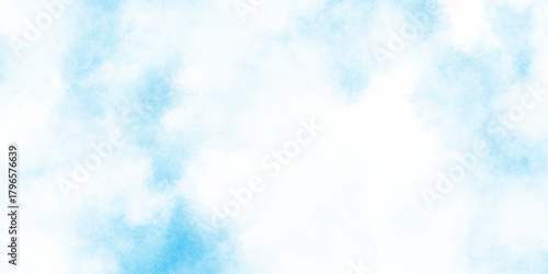 Abstract background illustration featuring light blue watercolor effect  blending seamlessly into a bright white canvas.