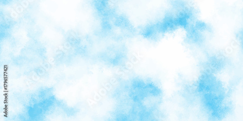 Abstract background illustration featuring light blue watercolor effect  blending seamlessly into a bright white canvas.