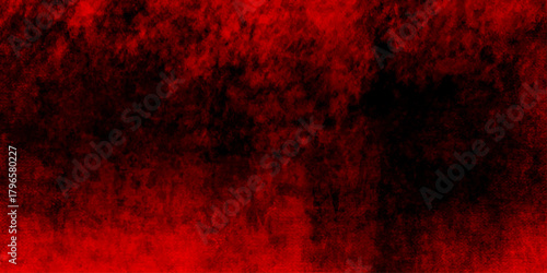 Dark Intense Abstract Grunge Texture Background in Red and Black dramatic atmosphere background.