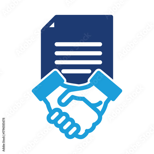 Contract colored icon vector design good for web or mobile app
