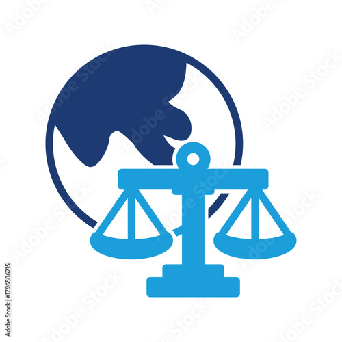 international law colored icon vector design good for web or mobile app