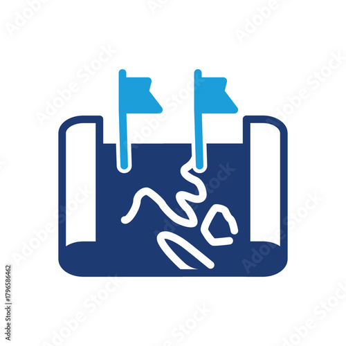 teritory colored icon vector design good for web or mobile app