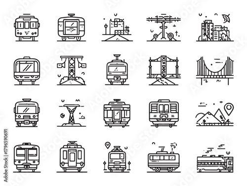 Wallpaper Mural Railway Map Line Art Connecting All Stations Torontodigital.ca